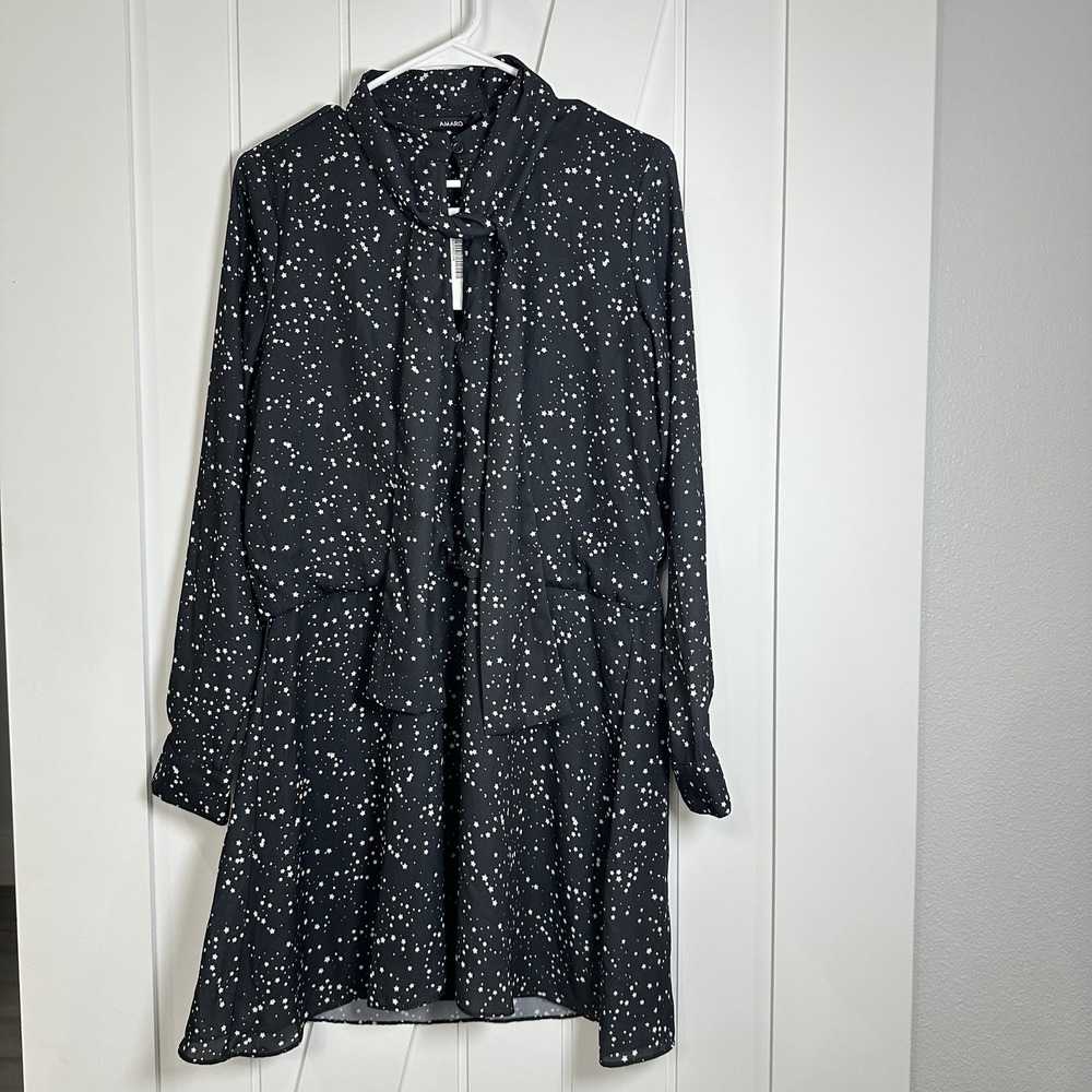 Black and White Galaxy Women's Dress Size 38 New with Tags Made In Brazil